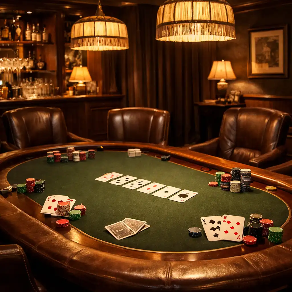 Table de poker professionnelle en feutre vert avec cartes et jetons en céramique personnalisés